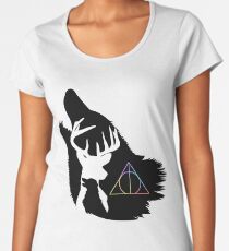 Wolf, stag and dog Women's Premium T-Shirt