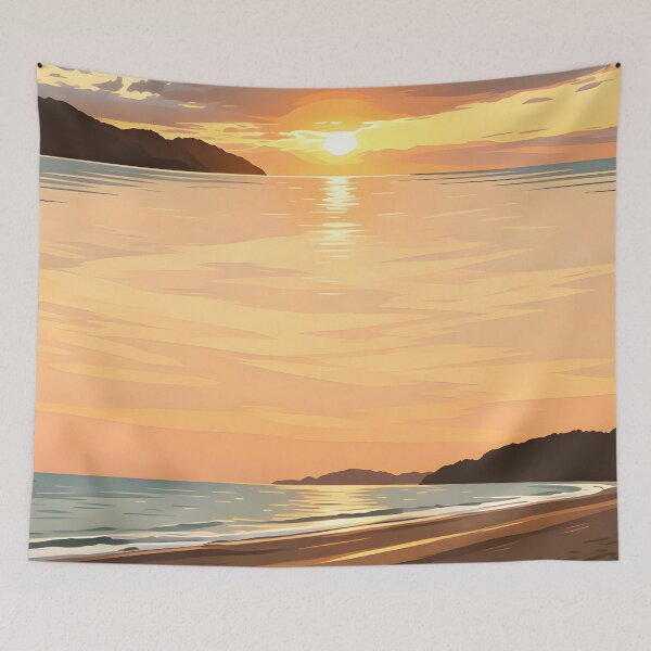 Item preview, golden ocean adventure vintage nature wall art designed and sold by Spirit of Siam.