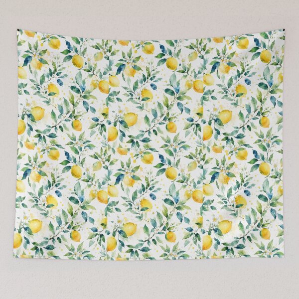 Item preview, Watercolor Lemon Blossom Botanical Pattern Elegant Citrus designed and sold by Moizento.