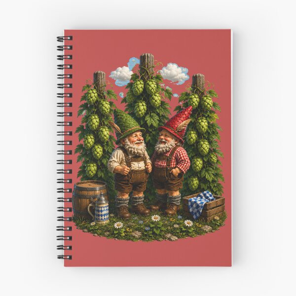 Item preview, Bavarian Garden Gnomes – Funny Hop Garden Dwarfs Illustration designed and sold by Alpine-Ink.