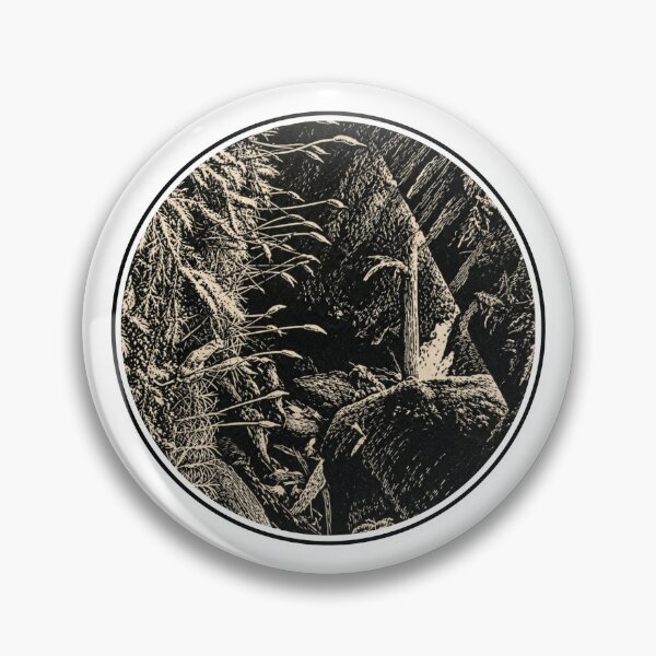 Item preview, Macro Forest Floor | Botanical ink art designed and sold by Linoluca.