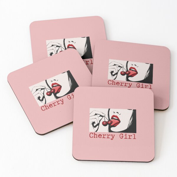 Item preview, Cherry Bliss - Girl with red lips designed and sold by Shedronpanda.