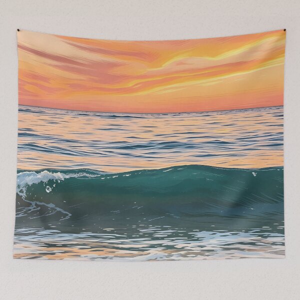 Item preview, golden ocean adventure vintage nature wall art designed and sold by Spirit of Siam.