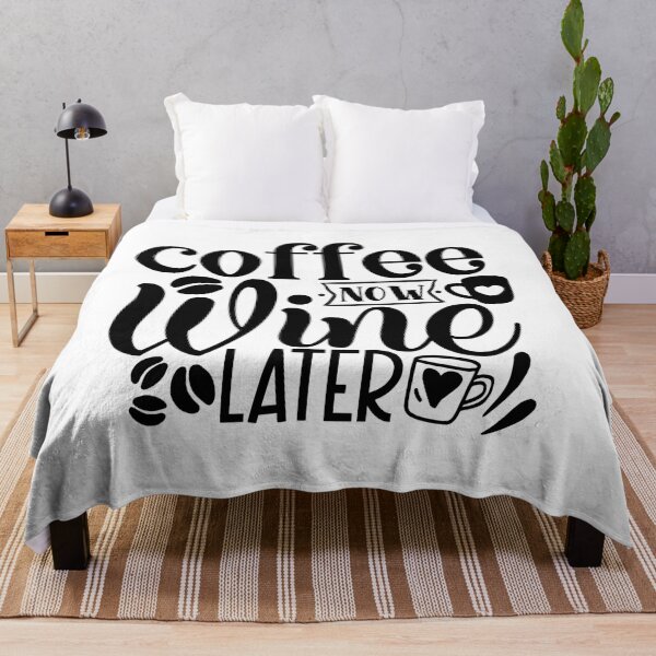 Item preview, Coffee Now Wine Later designed and sold by tellit24seven.