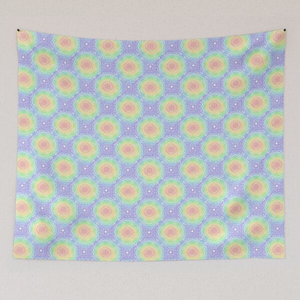 Item preview, Rainbow Mandala Tile designed and sold by Moonlit Datura.