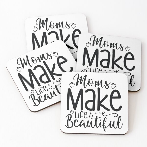 Item preview, Moms Make Life Beautiful - Mom Quotes Retro Vintage Aesthetic Cute Motherhood Mother Day Gift designed and sold by FuzionRaptor.