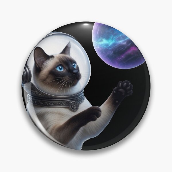 Item preview, Siamese Astronaut Cat | Space Explorer Feline #5 designed and sold by Joammiyon.