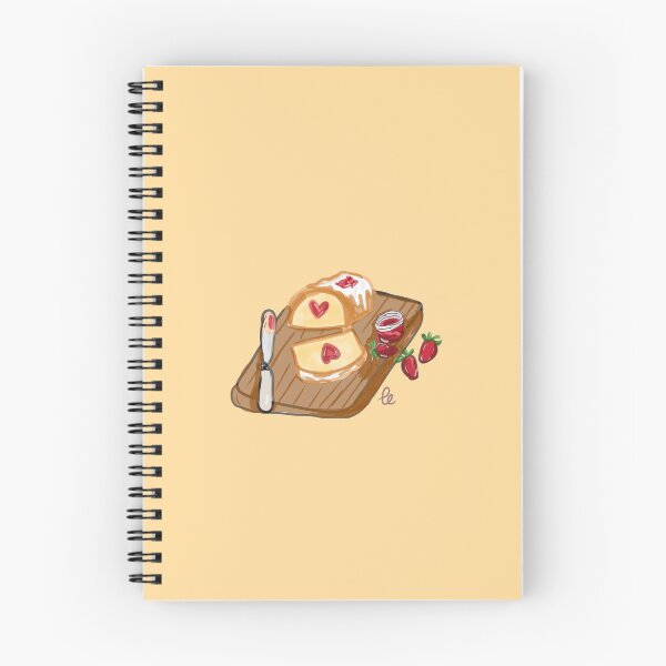 Artikelvorschau, Niedliche Erdbeermarmelade-Toast-Illustration  entworfen und verkauft von lilylightstudio.