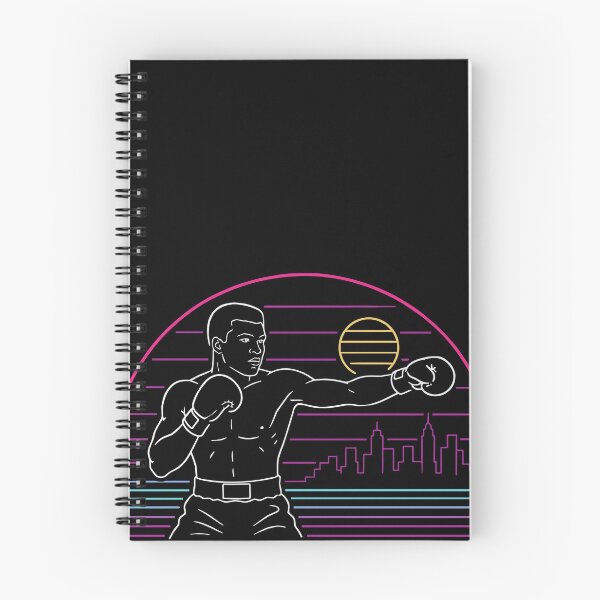 Item preview, ALI | Retro Heavyweight Boxing Neon Line Art designed and sold by pixiedustpaint.