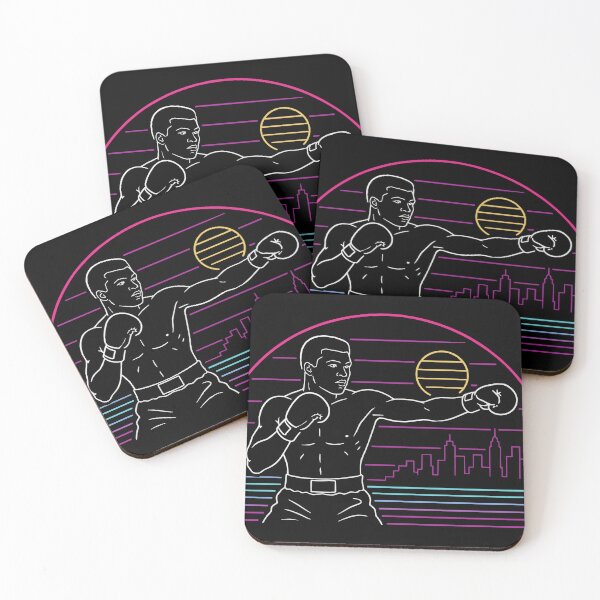 Item preview, ALI | Retro Heavyweight Boxing Neon Line Art designed and sold by pixiedustpaint.