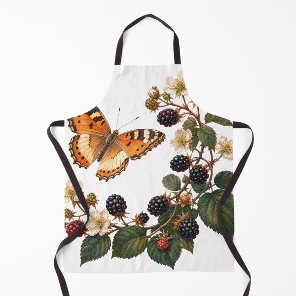 Item preview, Twilight Butterfly and Blackberry Bramble designed and sold by Freshloop Studio | Whimsical Vintage Art.