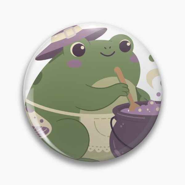 Item preview, Witch Frog Potion Sticker | Cottagecore Goblincore Frog Gift designed and sold by diegomenjivar92.