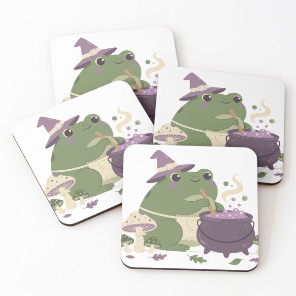 Item preview, Witch Frog Potion Sticker | Cottagecore Goblincore Frog Gift designed and sold by diegomenjivar92.