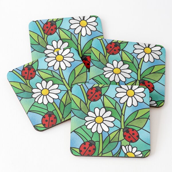 Item preview, Daisies with Ladybugs Illustration designed and sold by Ciervo Primavera.