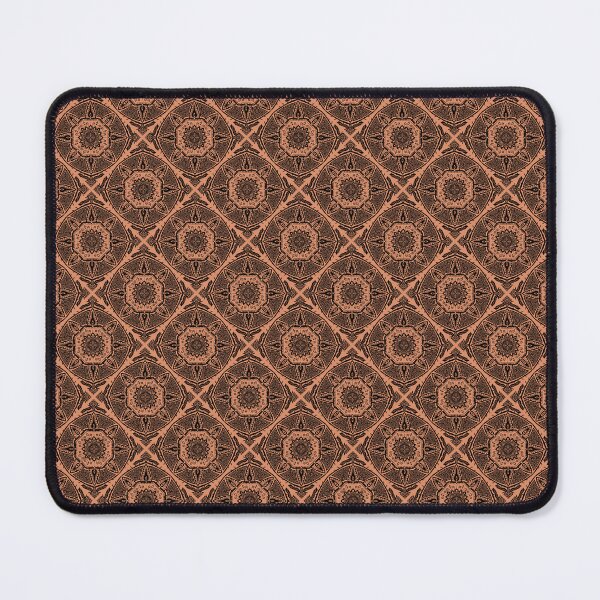 Item preview, Orange Mandala Tile designed and sold by Moonlit Datura.