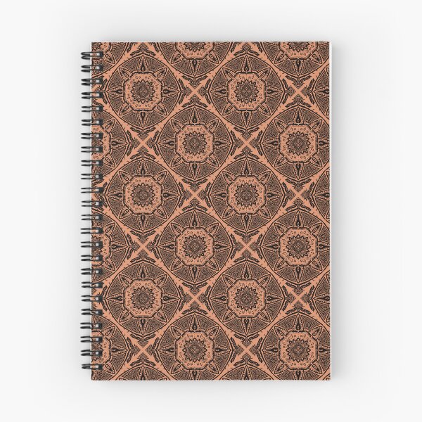 Item preview, Orange Mandala Tile designed and sold by Moonlit Datura.