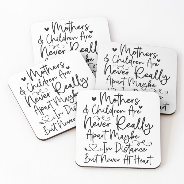 Item preview, Mothers Children Never Really Apart Distance Heart - Mom Quotes Retro Vintage Aesthetic Gift designed and sold by FuzionRaptor.
