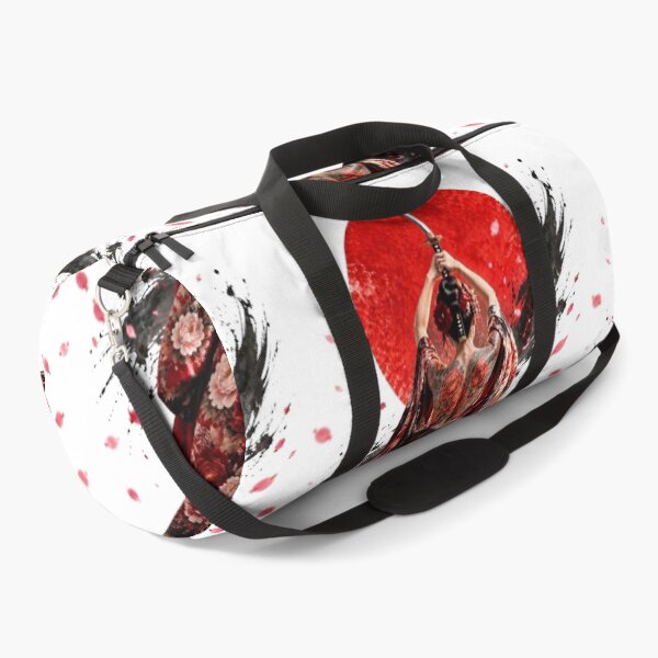 Item preview, Japanese Warrior with Katana - Red Kimono and Rising Sun designed and sold by Natalia-Vlad.