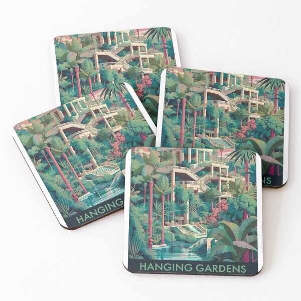 Item preview, Hanging Gardens of Babylon, Lush Ancient Oasis Wall Art designed and sold by MarkedArtPrints.