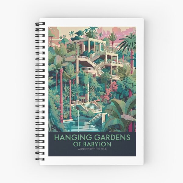 Item preview, Hanging Gardens of Babylon, Lush Ancient Oasis Wall Art designed and sold by MarkedArtPrints.