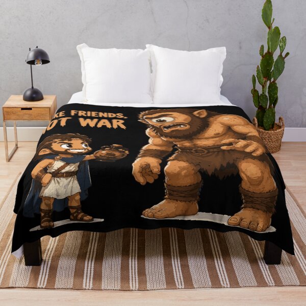 Item preview, Make Friends Not War Greek Mythology Cyclops designed and sold by ClubVacay.