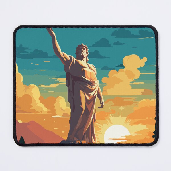 Item preview, Statue of Zeus – Ancient Wonder Wall Art designed and sold by MarkedArtPrints.