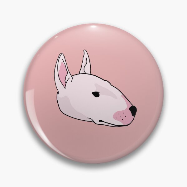Item preview, Simple White Bull Terrier Head designed and sold by Clipboard Creations.