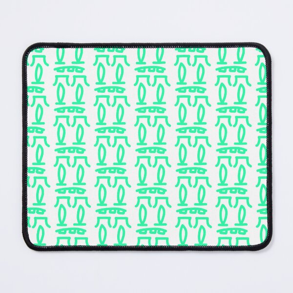 Item preview, Mint Green Abstract Doodle Face – Minimalist Modern Character Art designed and sold by felipemaldonadoart.