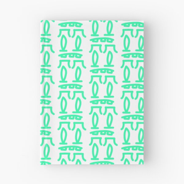 Item preview, Mint Green Abstract Doodle Face – Minimalist Modern Character Art designed and sold by felipemaldonadoart.