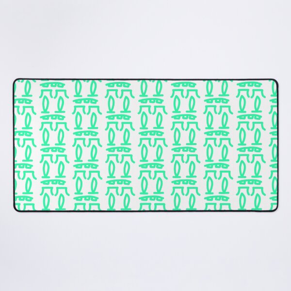 Item preview, Mint Green Abstract Doodle Face – Minimalist Modern Character Art designed and sold by felipemaldonadoart.