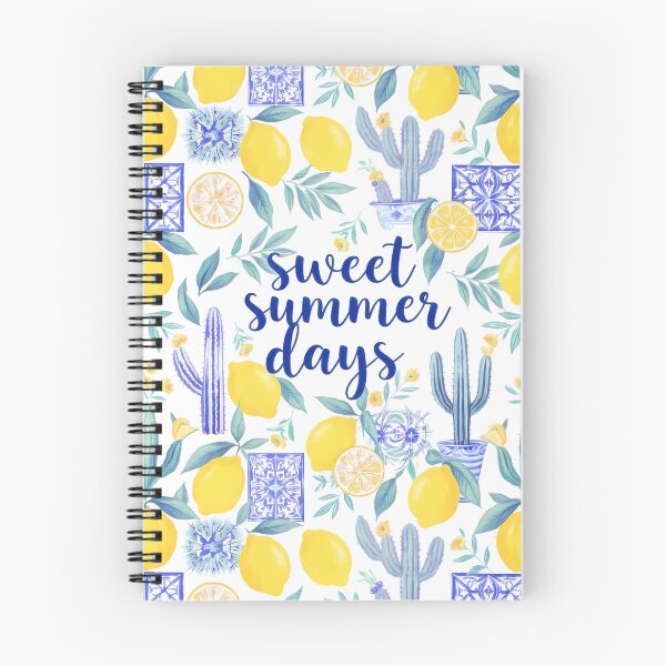 Item preview, Sweet Summer Days Lemon and Cactus Pattern designed and sold by jo-e-basta.