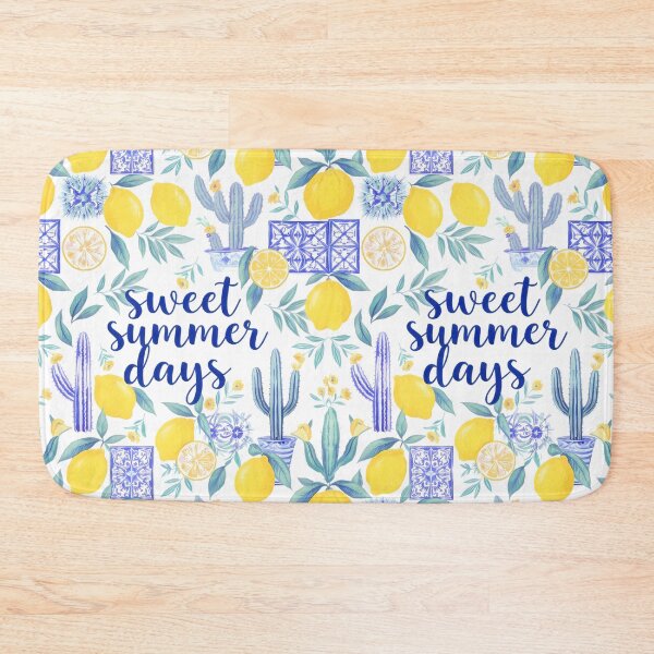 Item preview, Sweet Summer Days Lemon and Cactus Pattern designed and sold by jo-e-basta.
