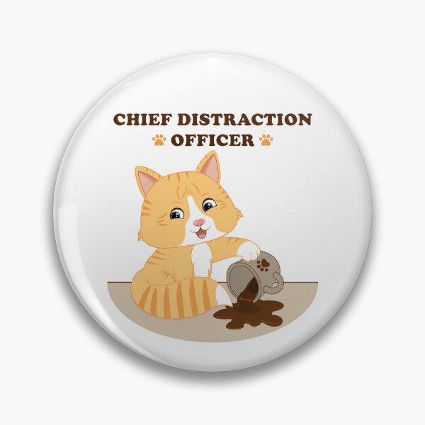 Item preview, Whimsy Animal Cat (Chief Distraction Officer) designed and sold by MascarenoM.