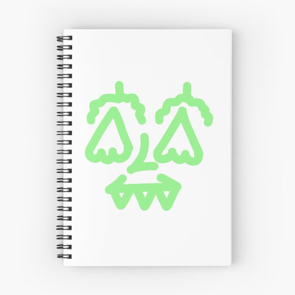 Item preview, Lime Green Abstract Doodle Face – Playful Minimalist Character Illustration designed and sold by felipemaldonadoart.