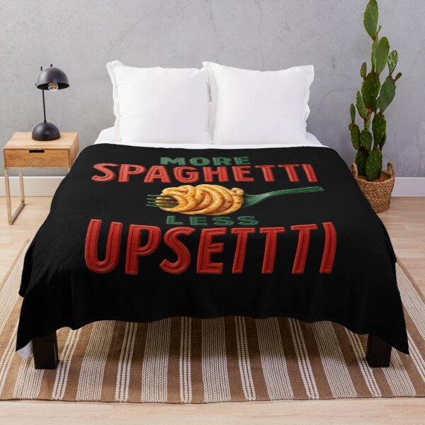 Item preview, More Spaghetti Less Upsetti - Funny Italian Food Design designed and sold by zuczekgti.