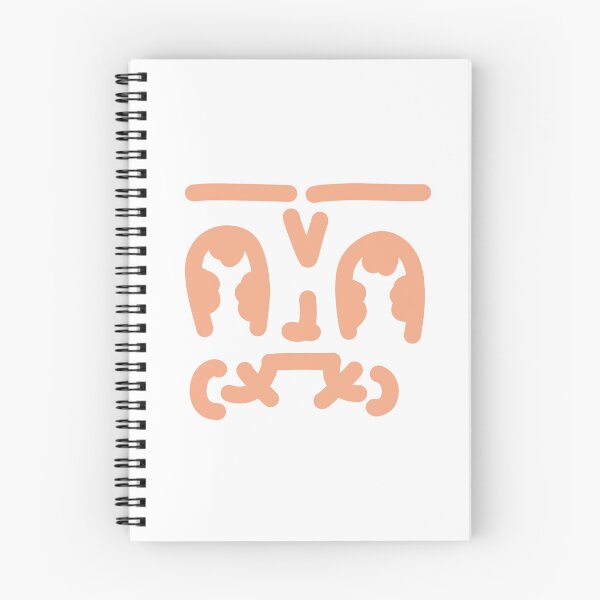 Item preview, Peach Abstract Doodle Face – Modern Minimalist Character Illustration designed and sold by felipemaldonadoart.