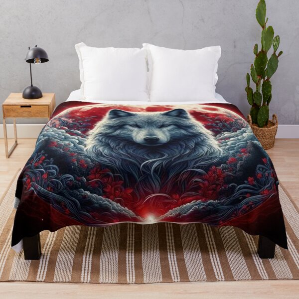 Item preview, Crimson Moon Wolf designed and sold by INKRebelGraphic.