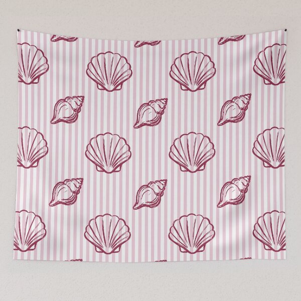Item preview, Coquette Nautical Shell Pattern designed and sold by MiaBellaGirl.