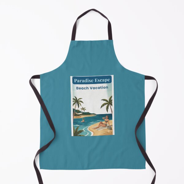 Item preview,  Paradise Escape | Vintage Beach Vacation Travel Art for Beach Lovers designed and sold by AlphaBetulia.