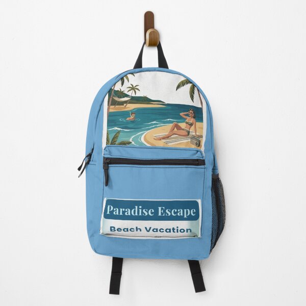 Item preview, Paradise Escape | Vintage Beach Vacation Travel Art for Beach Lovers designed and sold by AlphaBetulia.