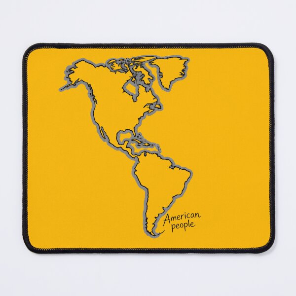 Item preview, American People Map Design | North & South America Outline | Minimalist Geography Travel Graphic Tee, Sticker & Gift designed and sold by Kittcatking.