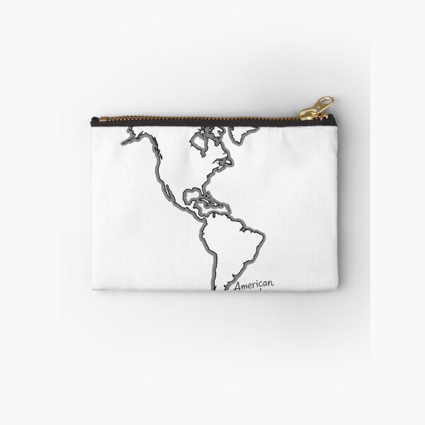 Item preview, American People Map Design | North & South America Outline | Minimalist Geography Travel Graphic Tee, Sticker & Gift designed and sold by Kittcatking.