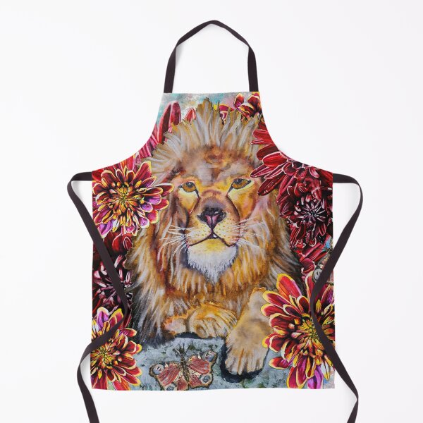 Item preview, Lion, Butterfly, Chrysanthemums Background 1 designed and sold by nastiaart.