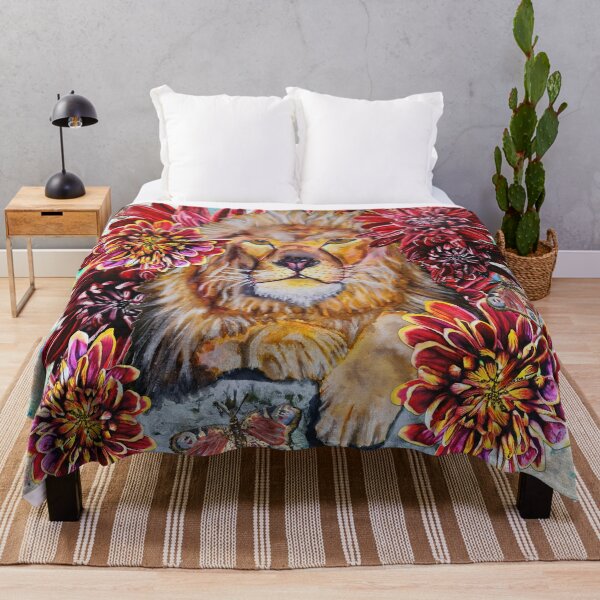 Item preview, Lion, Butterfly, Chrysanthemums Background 1 designed and sold by nastiaart.