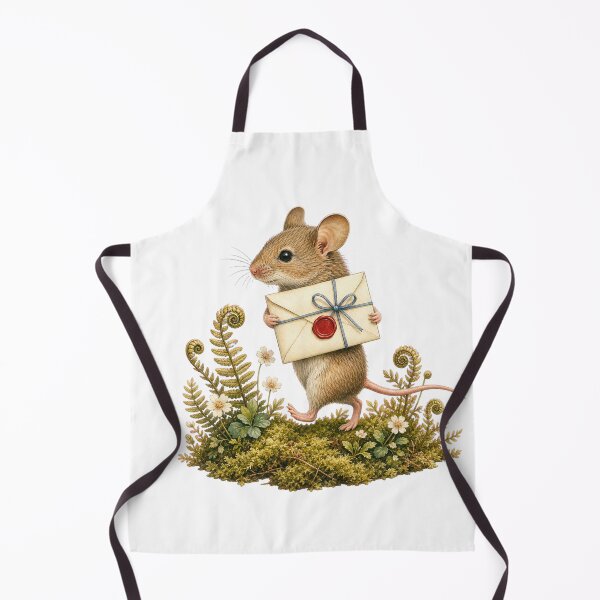 Item preview, Little Mouse with a Wax-Sealed Letter designed and sold by Freshloop Studio | Whimsical Vintage Art.