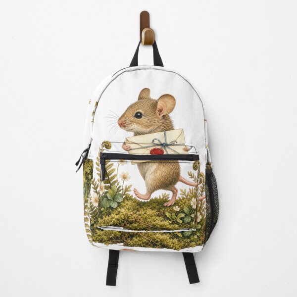 Item preview, Little Mouse with a Wax-Sealed Letter designed and sold by Whimsy Paw Studio | Cute Animal Art.