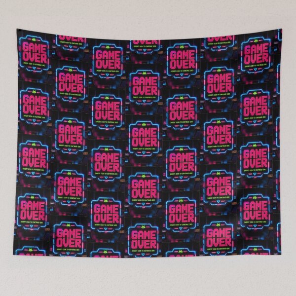 Item preview, Retro Arcade Game Over Neon Pixel Art designed and sold by StudioCnr.
