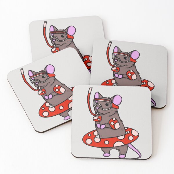 Item preview, Cute Snorkeling Mouse designed and sold by Worldofrat.