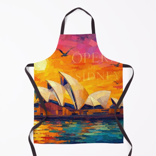 Item preview, Sydney Opera House Sunset Painting | Colorful Australia Travel Art | Sydney Landmark Graphic Tee, Sticker & Wall Art designed and sold by Kittcatking.