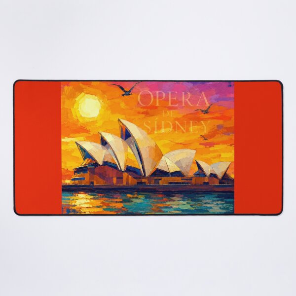 Item preview, Sydney Opera House Sunset Painting | Colorful Australia Travel Art | Sydney Landmark Graphic Tee, Sticker & Wall Art designed and sold by Kittcatking.